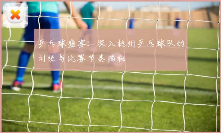 乒乓球盛宴：深入杭州乒乓球队的训练与比赛节奏揭秘